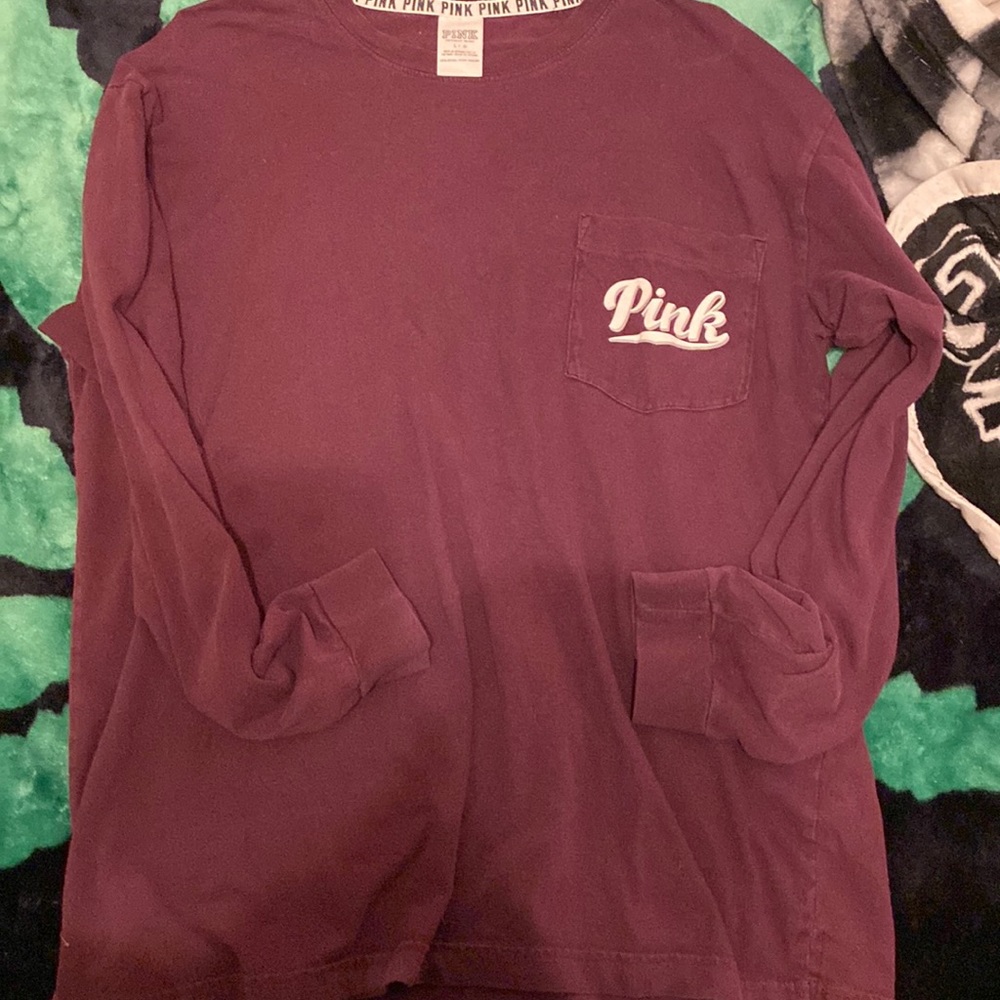 Maroon shirt from pink size L